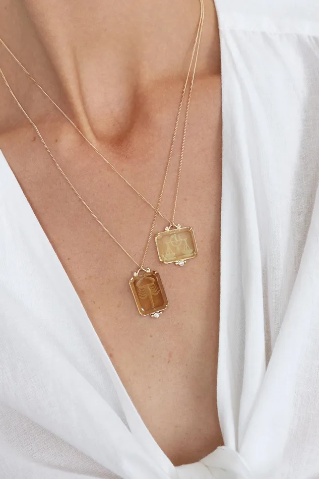 14k Leo Zodiac Necklace Women Chan Luu 14k Fine