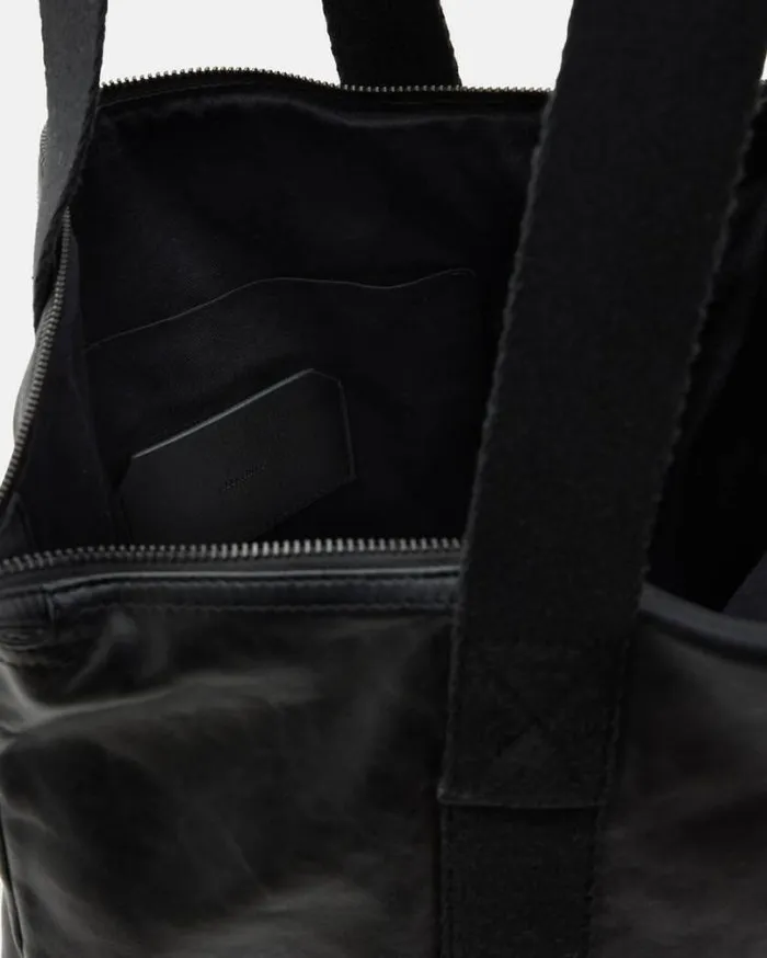 Afan Spacious Recycled Tote Bag Black Men AllSaints Bags and Wallets
