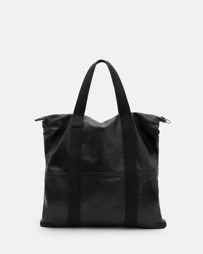 Afan Spacious Recycled Tote Bag Black Men AllSaints Bags and Wallets