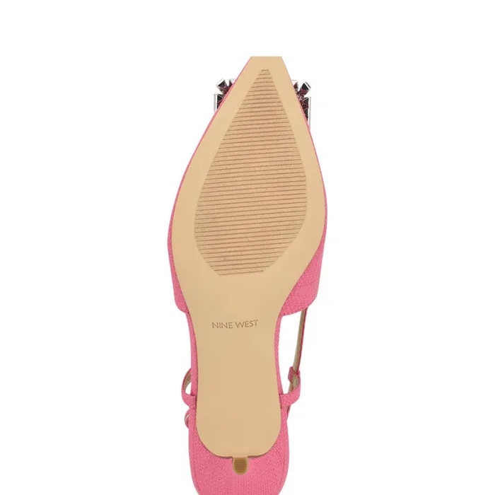 Aimey Pointy Toe Slingbacks Pink Women Nine West Slingbacks Aimey Pointy Toe Slingbacks Pink Women Nine West Slingbacks