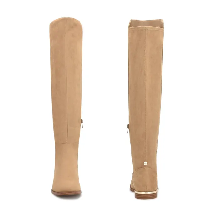 Allair Over The Knee Boots Tan Suede Women Nine West Boots and Booties Allair Over The Knee Boots Tan Suede Women Nine West Boots and Booties