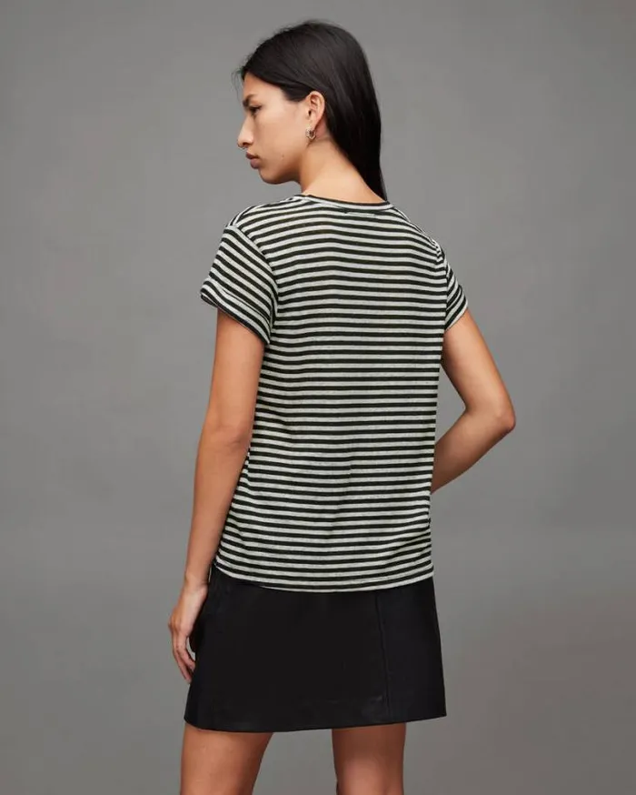 Anna Crew Neck Short Sleeve TShirt Chalkink Women AllSaints Tops and Shirts