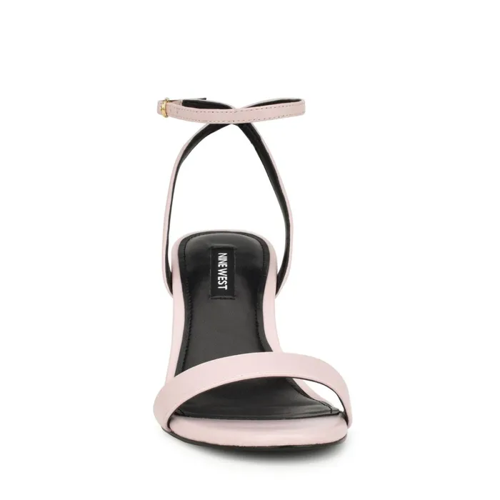 Anny Ankle Strap Heeled Sandals Baby Pink Women Nine West Mid Heels Anny Ankle Strap Heeled Sandals Baby Pink Women Nine West Mid Heels