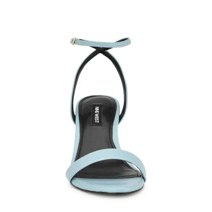 Anny Ankle Strap Heeled Sandals Blue Women Nine West Mid Heels Anny Ankle Strap Heeled Sandals Blue Women Nine West Mid Heels