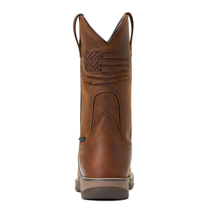 Anthem Patriot Waterproof Composite Toe Work Boot Distressed Brown Women Ariat Work Boots and Shoes Anthem Patriot Waterproof Composite Toe Work Boot Distressed Brown Women Ariat Work Boots and Shoes
