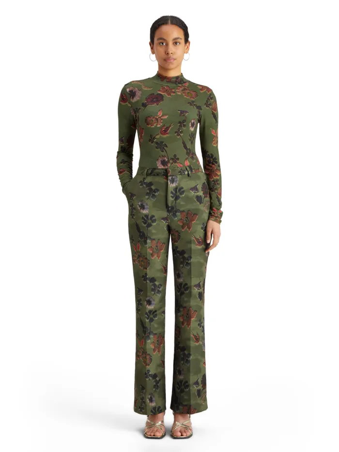 AOP LONG SLEEVE TSHIRT Poetry Tapestry Military Women Scotch and Soda Tops and TShirts