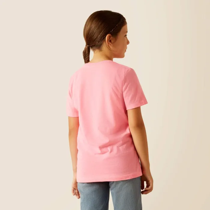Ariat Floral Farm TShirt Pink Ice Kids Ariat TShirts and Polos