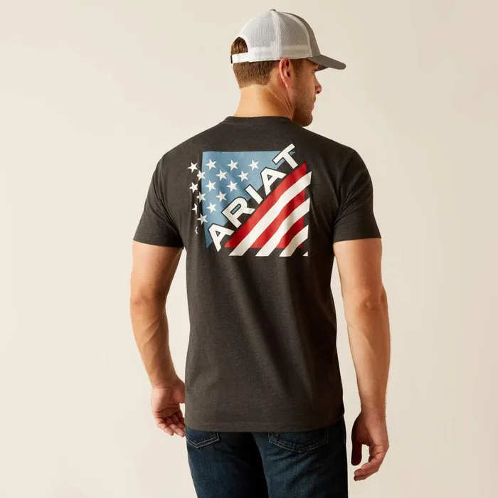 Ariat Star Spangled TShirt Charcoal Heather Men Ariat TShirts and Polos