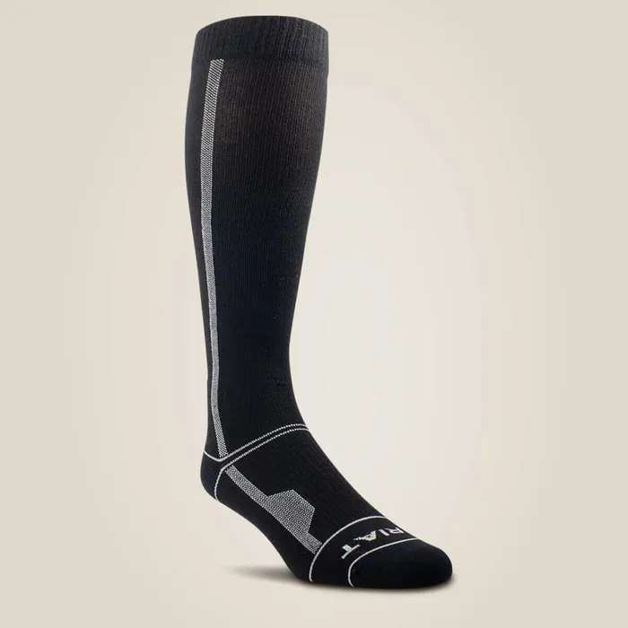 AriatTEK Over The Calf Performance Compression Sock Black MenWomen Ariat Socks