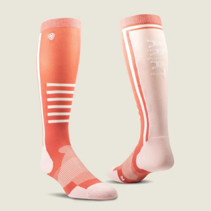AriatTEK Slimline Performance Socks Faded Roseblush Women Ariat Socks
