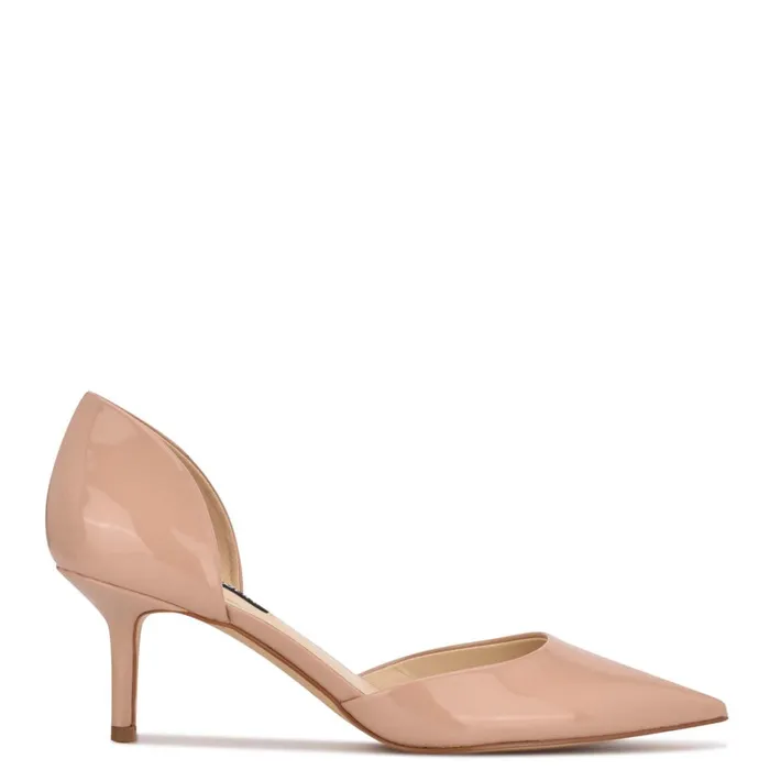 Arive Pointy Toe Pumps Barely Nude Patent Women Nine West Pumps