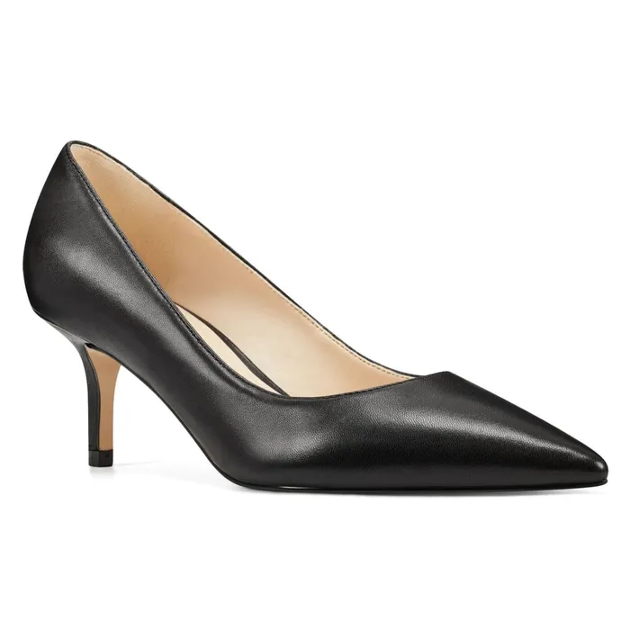 Arlene Pointy Toe Pumps Black Leather Women Nine West Pumps Arlene Pointy Toe Pumps Black Leather Women Nine West Pumps