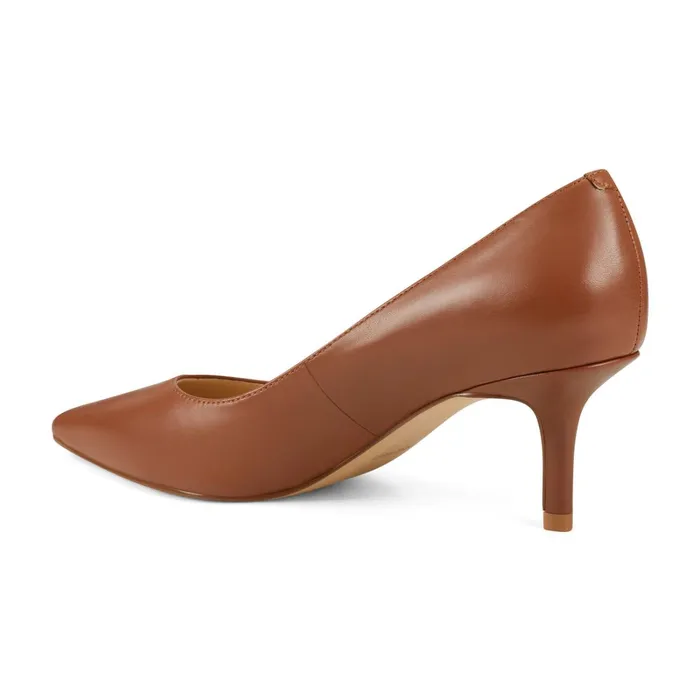 Arlene Pointy Toe Pumps Light Brown Leather Women Nine West Pumps Arlene Pointy Toe Pumps Light Brown Leather Women Nine West Pumps