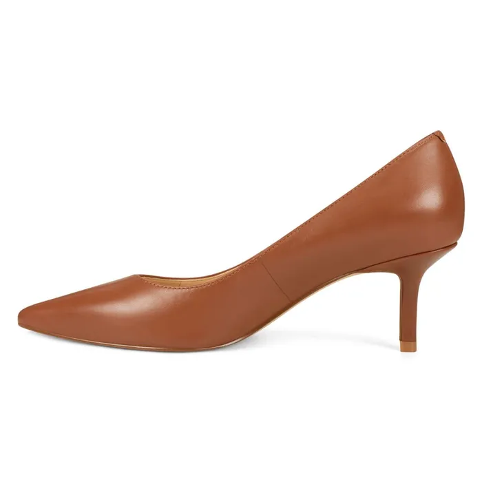 Arlene Pointy Toe Pumps Light Brown Leather Women Nine West Pumps Arlene Pointy Toe Pumps Light Brown Leather Women Nine West Pumps