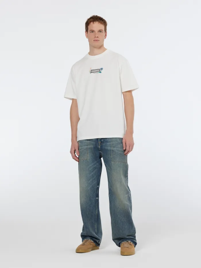 Artwork Relaxed Fit Tshirt Swan Men Scotch and Soda TShirts and Polo Shirts