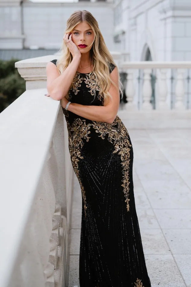 Azura Gown Black And Gold Women Baltic Born Mother Of The Bride Azura Gown Black And Gold Women Baltic Born Mother Of The Bride