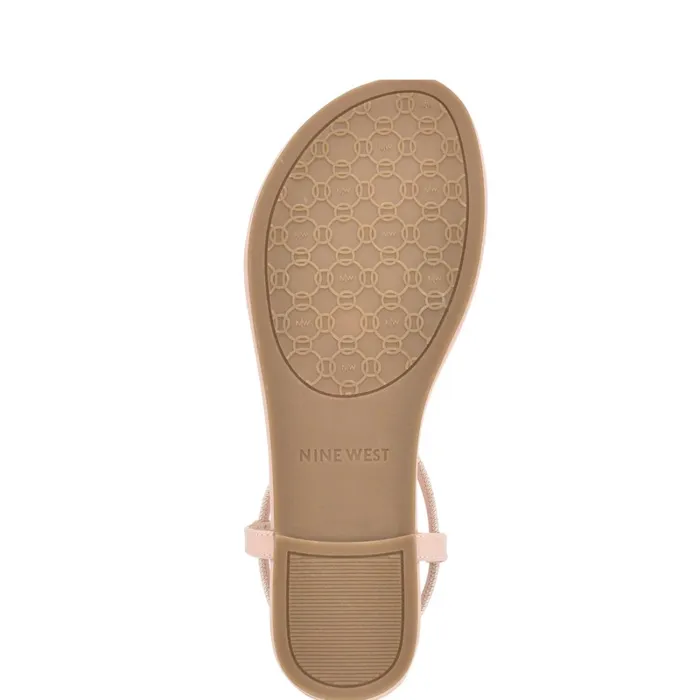 Bassie Flat Sandals Light Pink Women Nine West Flats Bassie Flat Sandals Light Pink Women Nine West Flats