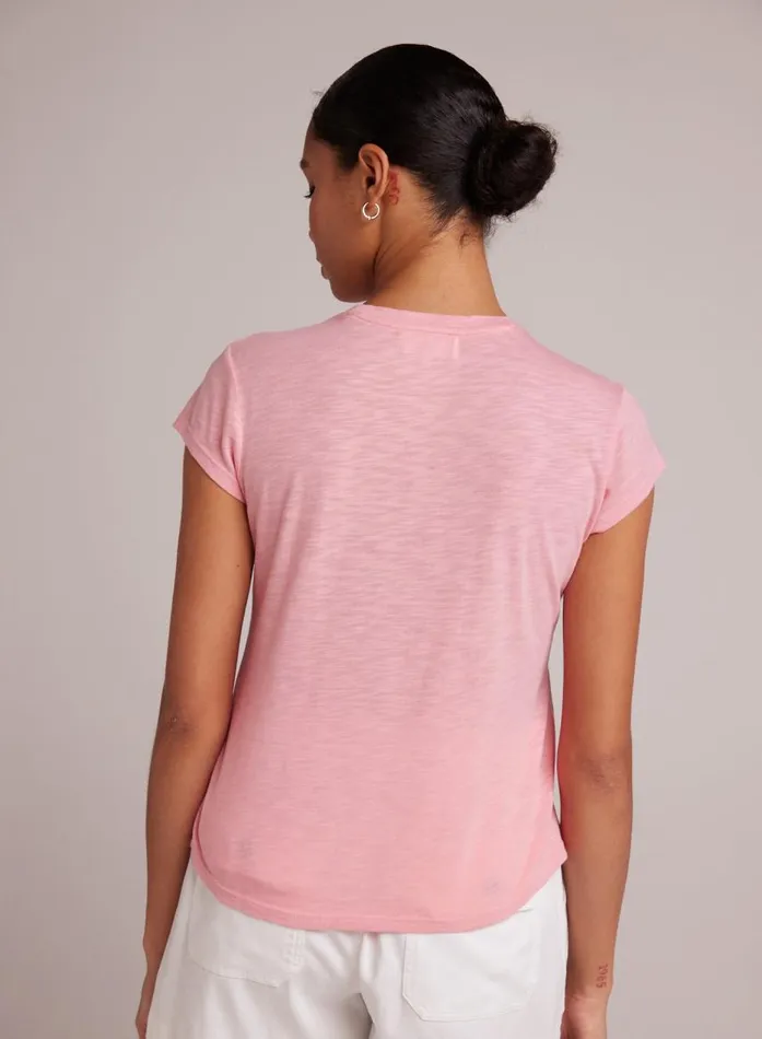 Bella Dahl Baby Crew Tee 8211 Blossom Pink Women TShirts Bella Dahl Baby Crew Tee 8211 Blossom Pink Women TShirts