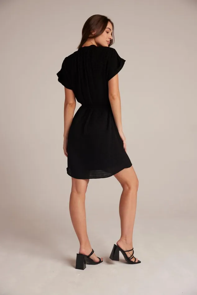 Bella Dahl Belted Shirred Dress 8211 Black Women Mini Dresses Bella Dahl Belted Shirred Dress 8211 Black Women Mini Dresses