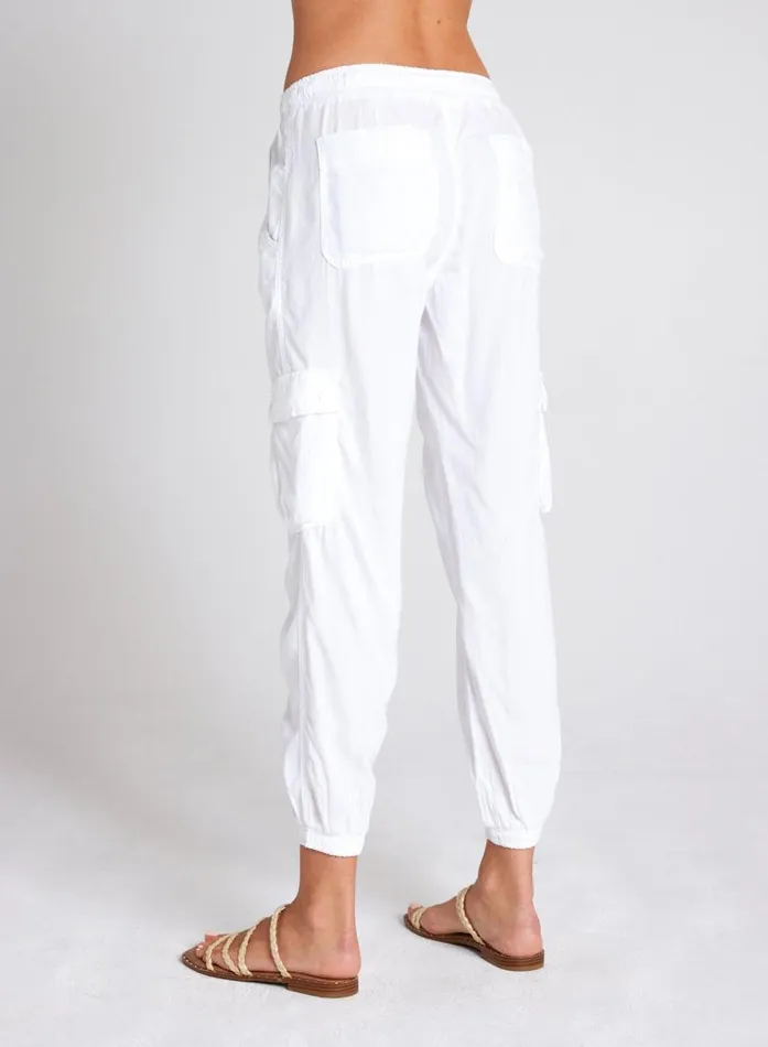 Bella Dahl Cargo Track Pants 8211 White Women Joggers Bella Dahl Cargo Track Pants 8211 White Women Joggers