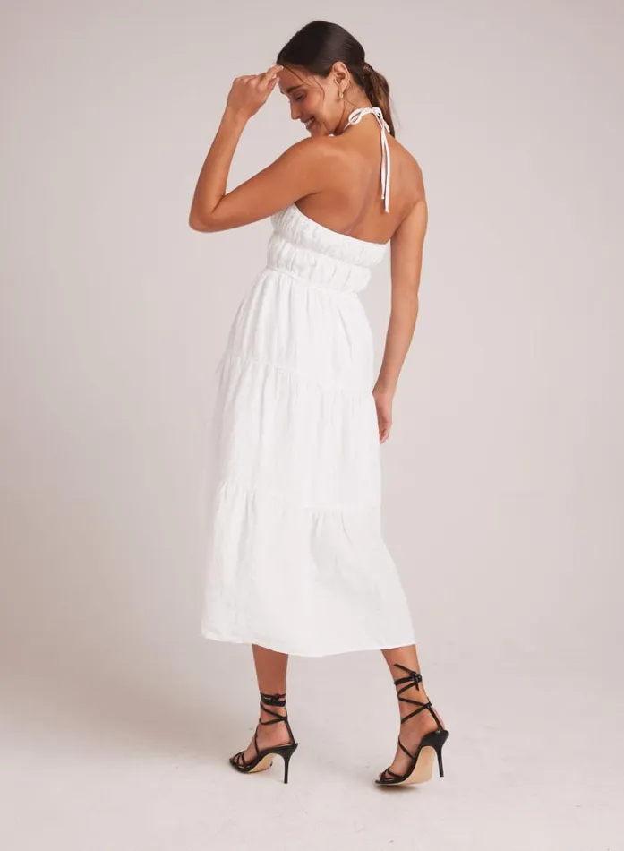 Bella Dahl Gathered Halter Midi Dress 8211 White Women Midi Dresses Bella Dahl Gathered Halter Midi Dress 8211 White Women Midi Dresses