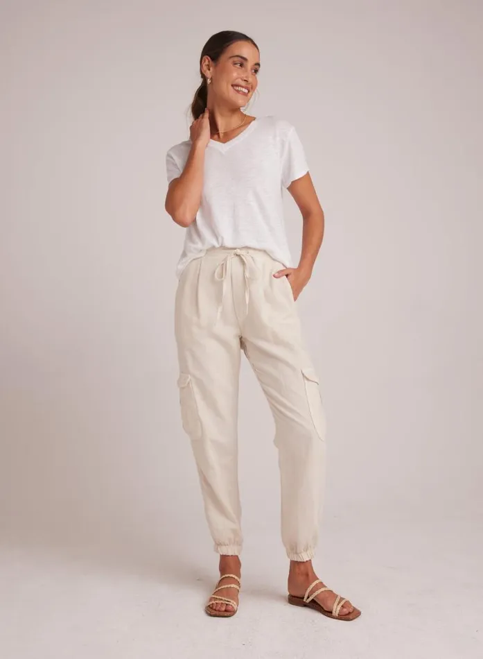 Bella Dahl Isla Pleated Jogger 8211 Seashell Sand Women Joggers