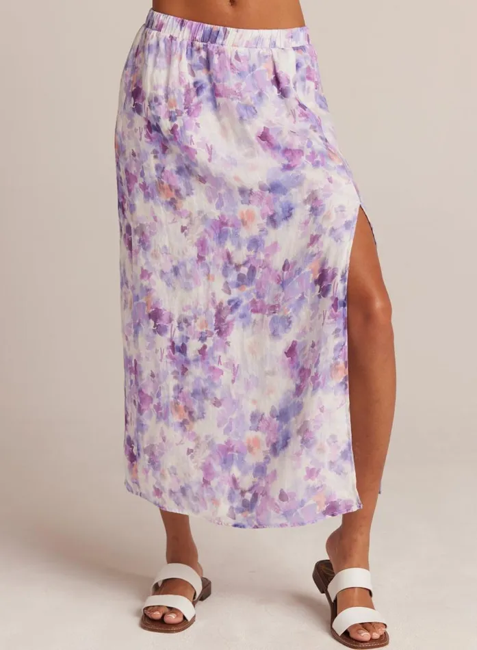 Bella Dahl Linen Side Slit Maxi Skirt 8211 Iris Floral Print Women Skirts Bella Dahl Linen Side Slit Maxi Skirt 8211 Iris Floral Print Women Skirts