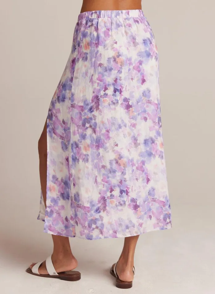 Bella Dahl Linen Side Slit Maxi Skirt 8211 Iris Floral Print Women Skirts Bella Dahl Linen Side Slit Maxi Skirt 8211 Iris Floral Print Women Skirts