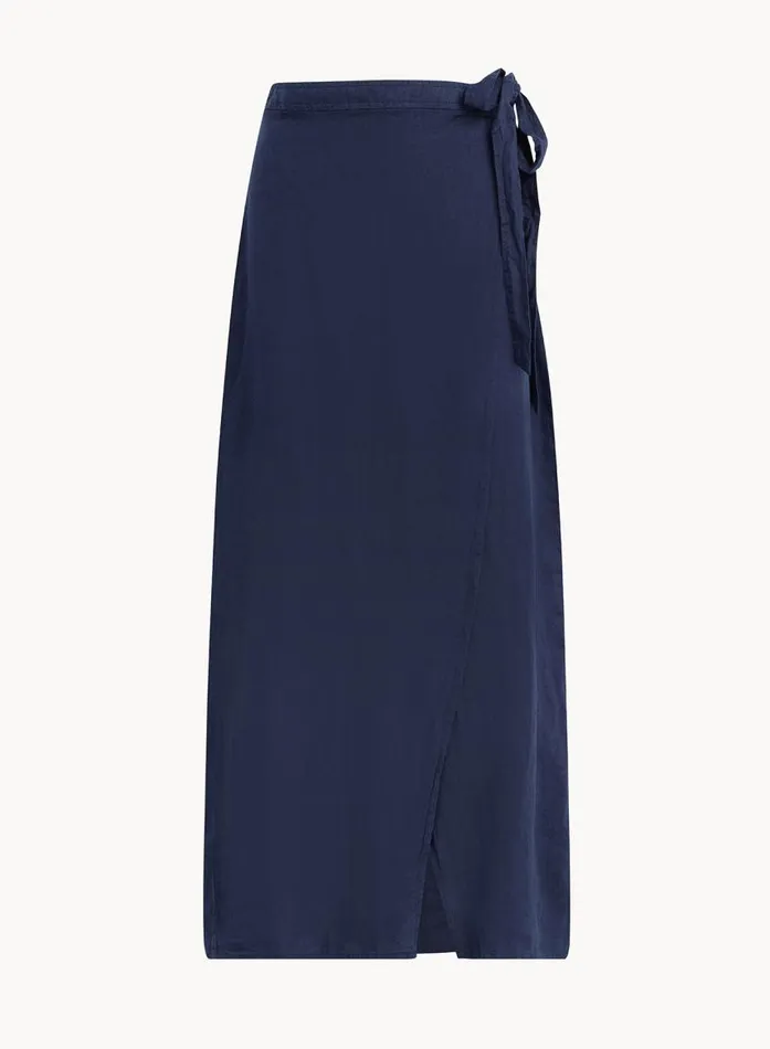 Bella Dahl Maxi Wrap Skirt 8211 Brazilian Navy Women Skirts