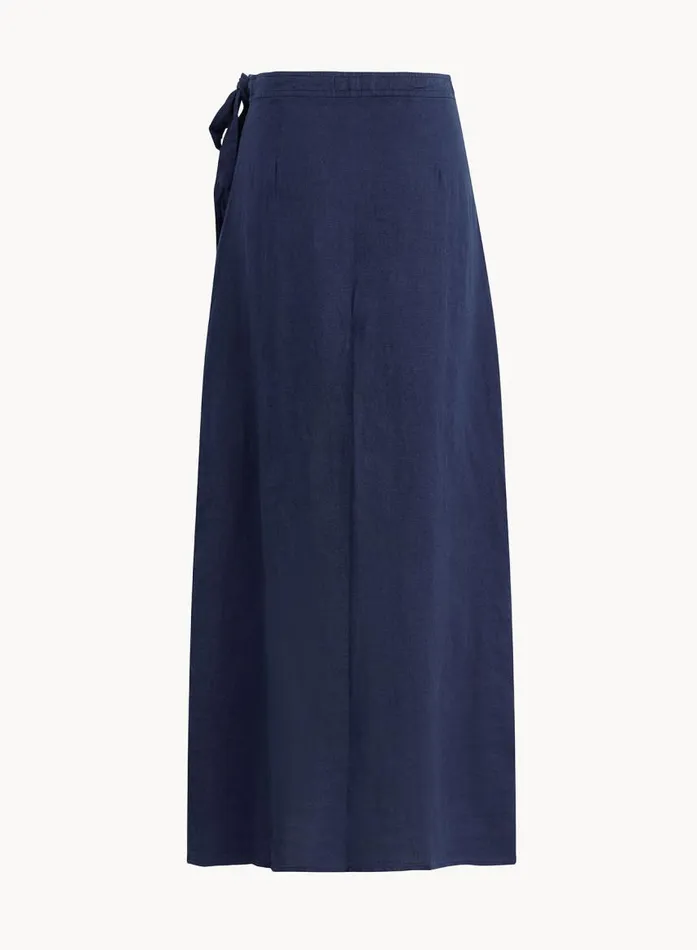 Bella Dahl Maxi Wrap Skirt 8211 Brazilian Navy Women Skirts Bella Dahl Maxi Wrap Skirt 8211 Brazilian Navy Women Skirts