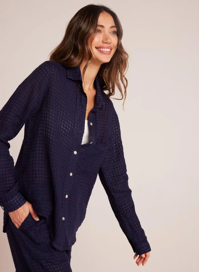 Bella Dahl Oversized Pocket Button Down 8211 Tropic Navy Women Button Down Bella Dahl Oversized Pocket Button Down 8211 Tropic Navy Women Button Down