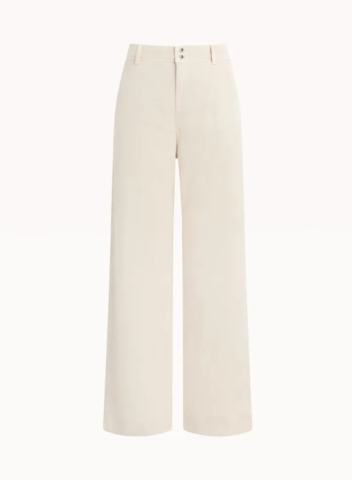 Bella Dahl Saige Wide Leg Crop 8211 Seashell Grey Women Pants