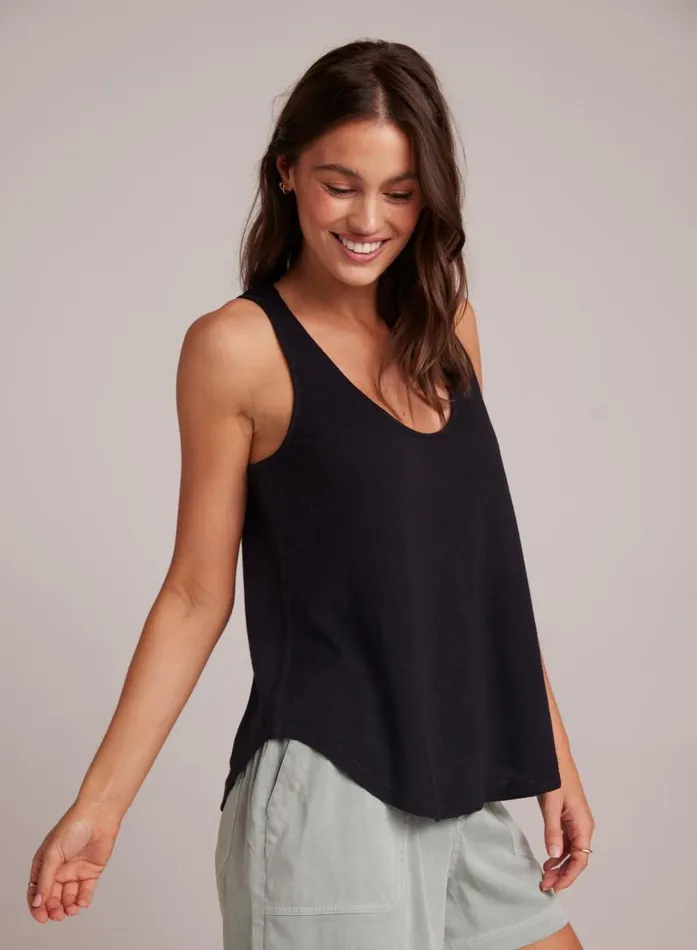 Bella Dahl Scoop Neck Tank 8211 Black Women TShirts