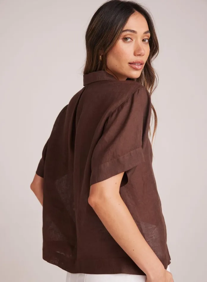 Bella Dahl Short Sleeve Flowy Button Down 8211 Cocoa Cabana Women Short Sleeve Bella Dahl Short Sleeve Flowy Button Down 8211 Cocoa Cabana Women Short Sleeve