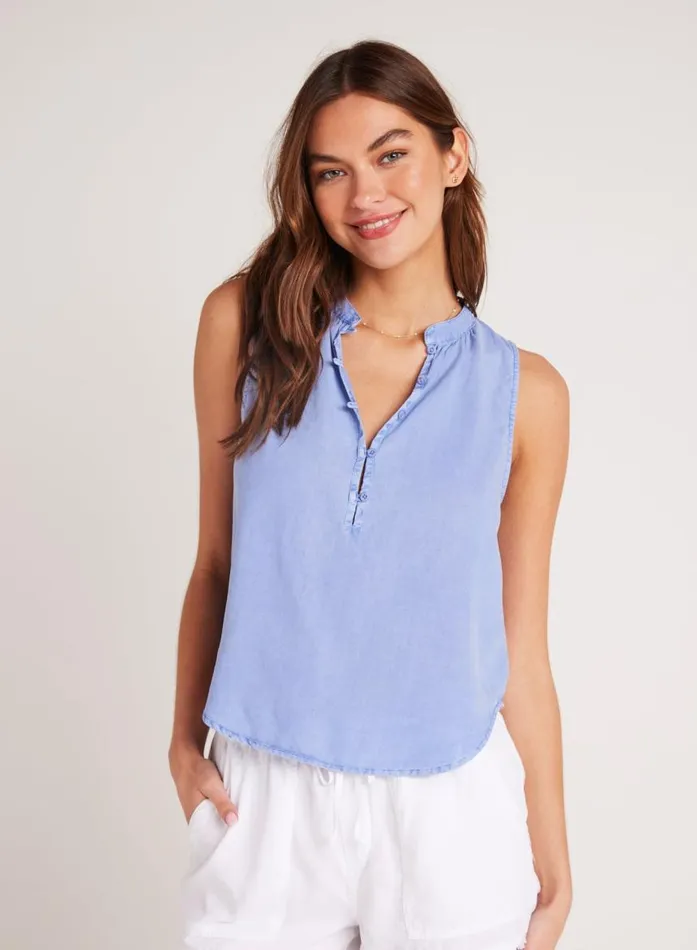 Bella Dahl Sleeveless Pullover 8211 Peri Blue Women Sleeveless