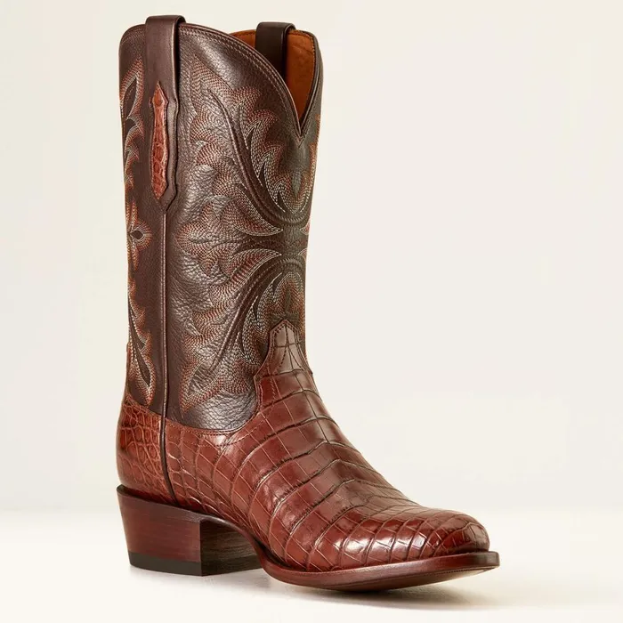 Bench Made James Western Boot Whiskey Nile Crocrustic Tobacco Men Ariat Western Boots Bench Made James Western Boot Whiskey Nile Crocrustic Tobacco Men Ariat Western Boots