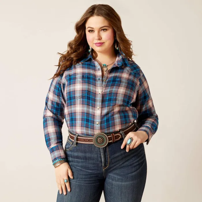Billie Jean Shirt Woodland Plaid Women Ariat TShirts and Tops
