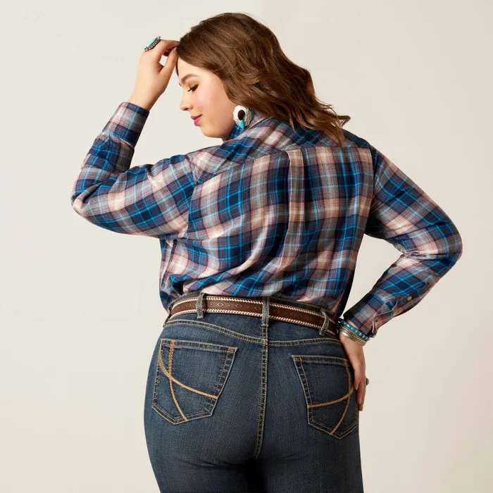 Billie Jean Shirt Woodland Plaid Women Ariat TShirts and Tops