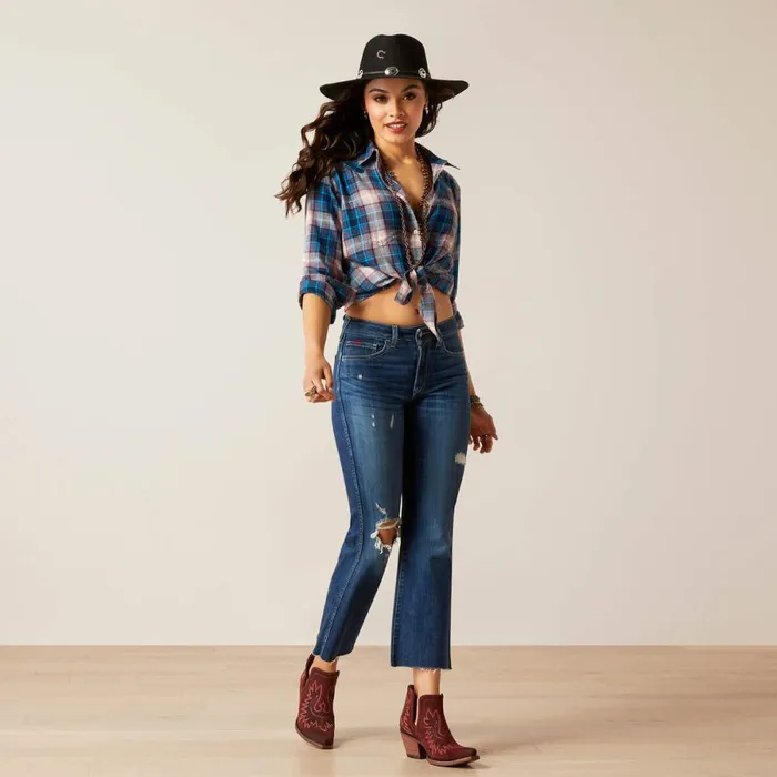 Billie Jean Shirt Woodland Plaid Women Ariat TShirts and Tops