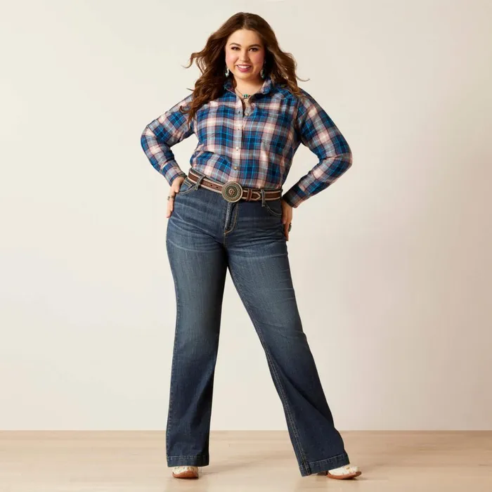 Billie Jean Shirt Woodland Plaid Women Ariat TShirts and Tops