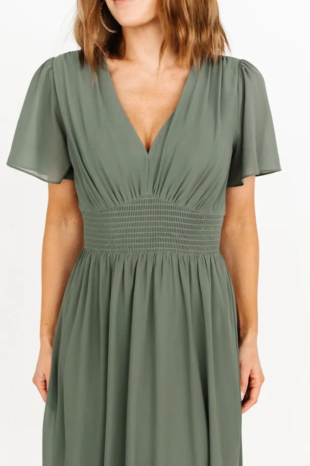 Birdie Maxi Dress Dark Sage Women Baltic Born Bump Friendly Birdie Maxi Dress Dark Sage Women Baltic Born Bump Friendly