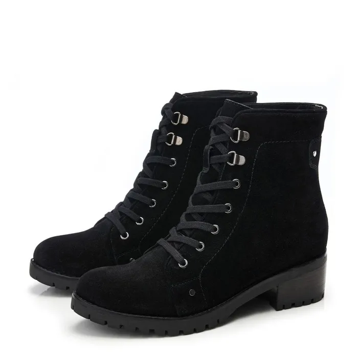 Black Boots Women Moda In Pelle Batilda Black Suede Black Boots Women Moda In Pelle Batilda Black Suede