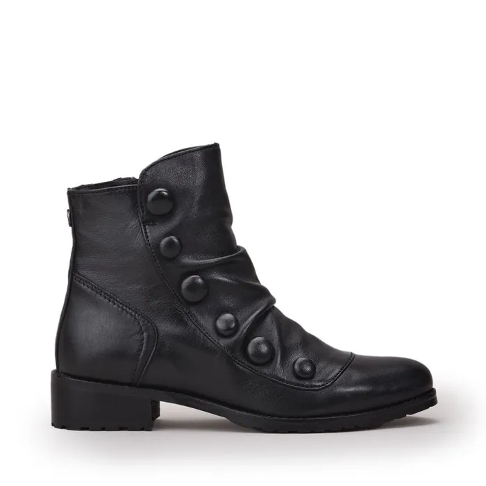 Black Boots Women Moda In Pelle Bronwen Black Leather