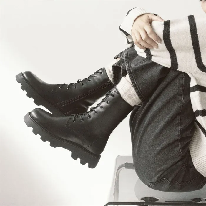 Black Boots Women Moda In Pelle Bsoleful BDudley Black Leather
