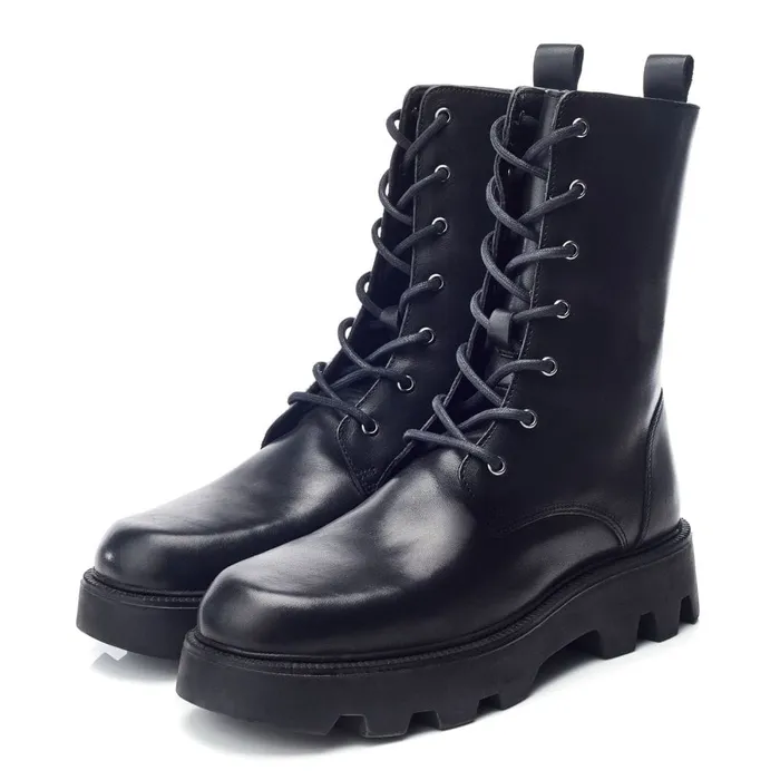 Black Boots Women Moda In Pelle Bsoleful BDudley Black Leather