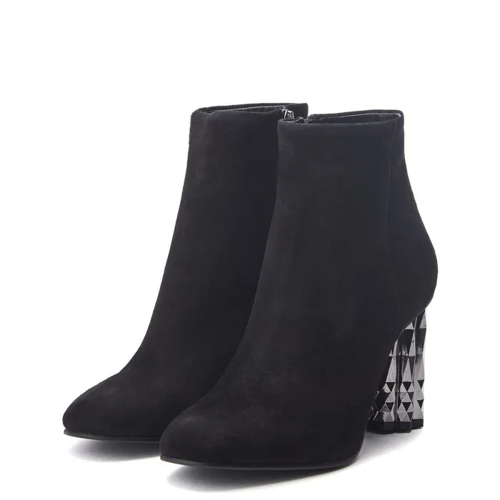Black Boots Women Moda In Pelle Kiratta Black Suede