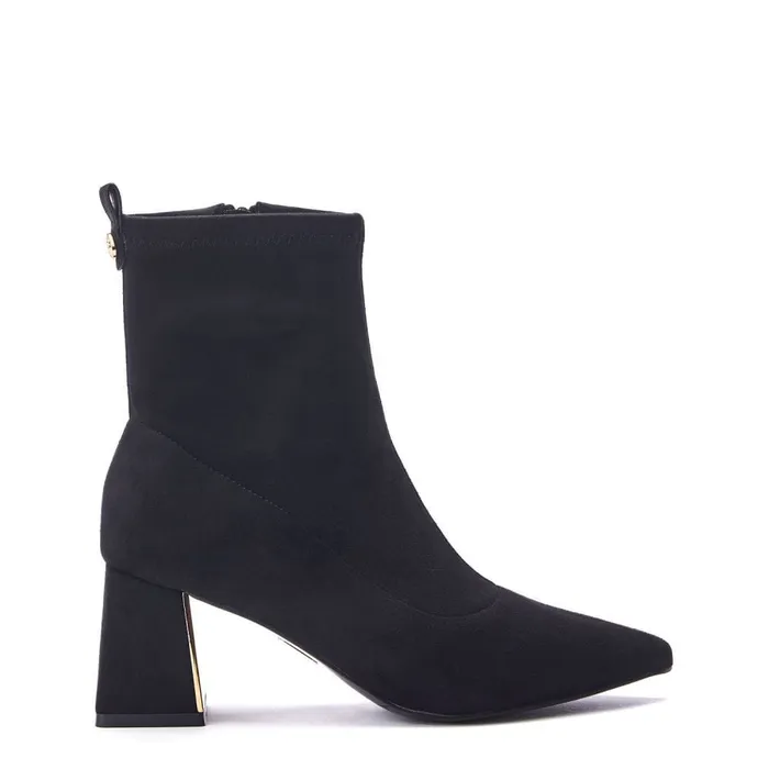 Black Boots Women Moda In Pelle Pasco Black Alcantara