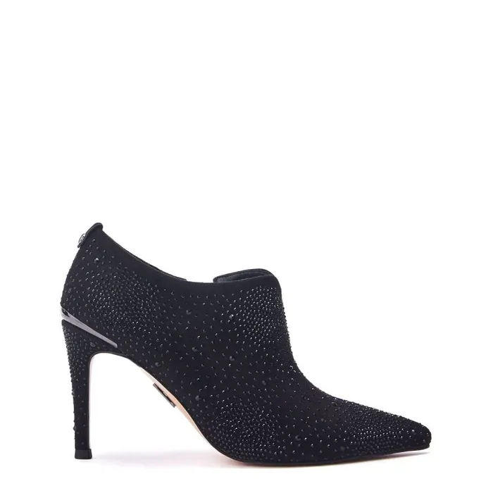 Black Boots Women Moda In Pelle Quene Black Alcantara