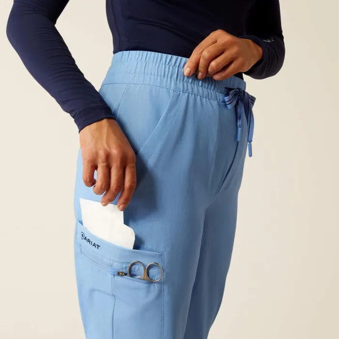 Blackwell Cargo Stretch Jogger Scrub Pant Light Blue Heather Women Ariat Scrubs Blackwell Cargo Stretch Jogger Scrub Pant Light Blue Heather Women Ariat Scrubs