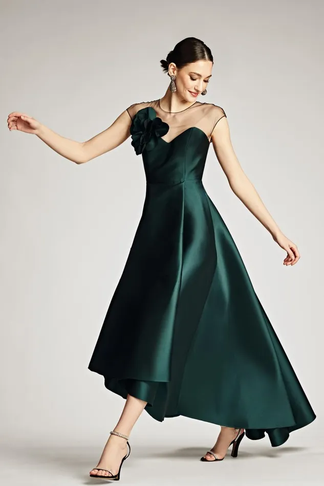 Blakely Gown 8211 Forest Green Women Sachin and Babi Covered